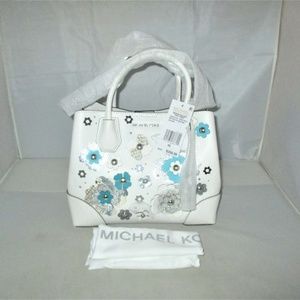 Michael Kors Mercer Floral Embellished Satchel